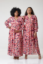 Load image into Gallery viewer, Flowy Floral Maxi Dress For Women - MLH Online
