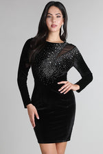 Load image into Gallery viewer, Velvet Dress Black - MLH - Large / Black - MLH Online
