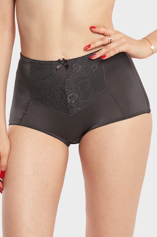 Sexy Light High Rise Lace Panty - Dark Grey / Extra Large (XL) - MLH Online