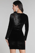 Load image into Gallery viewer, Velvet Dress Black - MLH - Medium / Black - MLH Online
