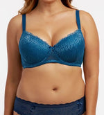 Load image into Gallery viewer, Laced Full D Cup Bra With Wide Strap - MLH Online
