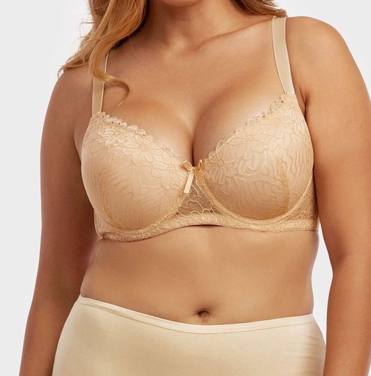 Laced Full D Cup Bra With Wide Strap - MLH Online