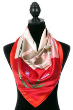 Load image into Gallery viewer, MLH Women&#39;s Square Scarfs - Red / one size - MLH Online
