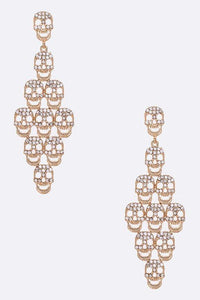 Skull Diamond Shape Earring - MLH Online