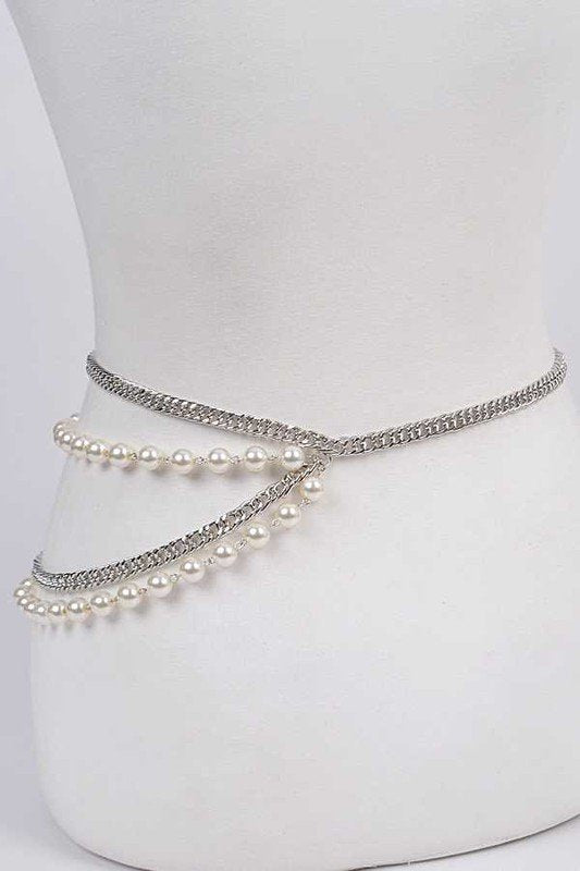 Pearl Station Mix Chain Belt - MLH Online