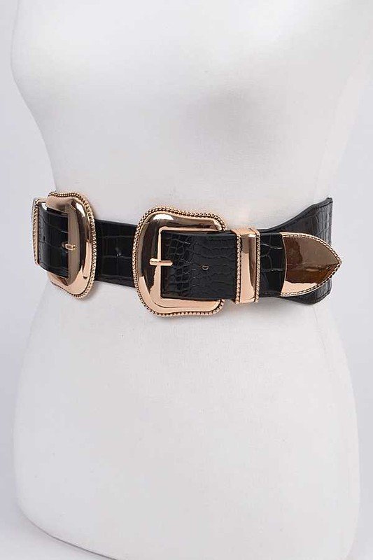 Double Buckle Iconic Stretch Belt - MLH Online