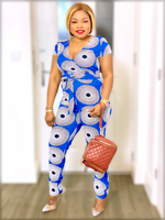Load image into Gallery viewer, Beatrice Jumpsuit -MLH - XL (UK 16) / Blue - MLH Online

