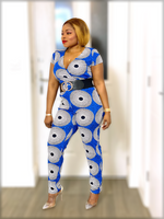 Load image into Gallery viewer, Beatrice Jumpsuit -MLH - L (UK 16) / Blue - MLH Online

