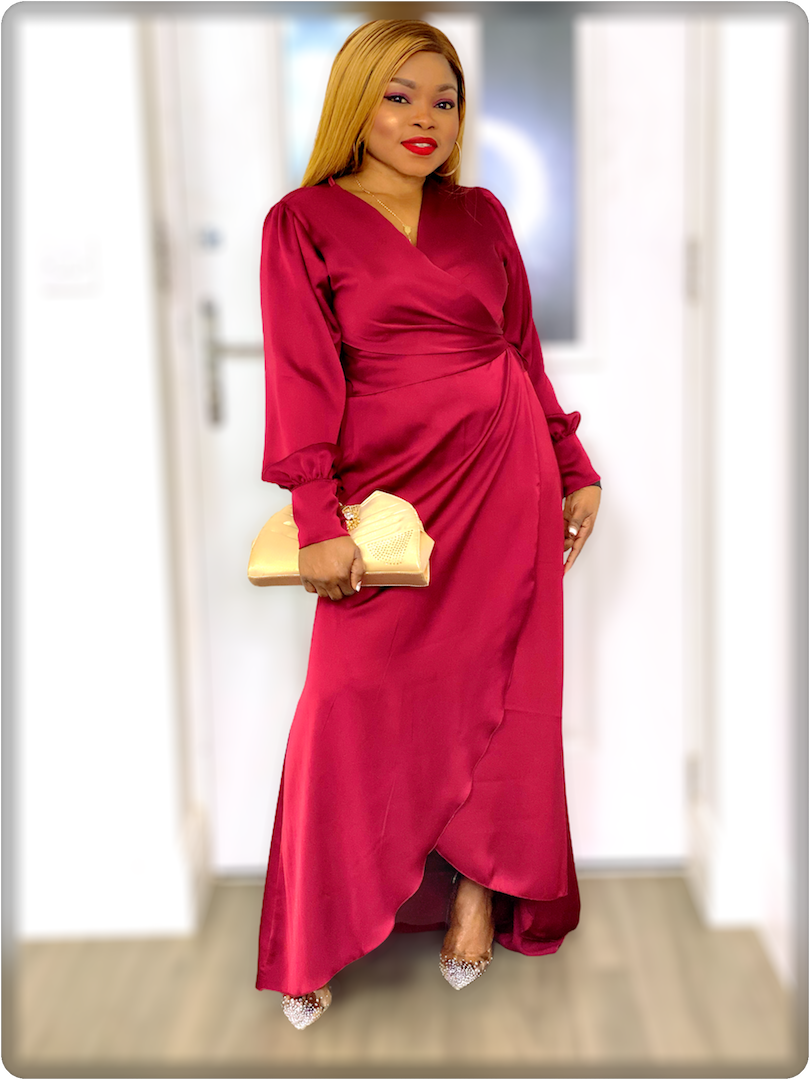 Tiffany Dove Maxi Wrap Dress - MLH Online