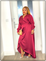 Load image into Gallery viewer, Tiffany Dove Maxi Wrap Dress - MLH Online
