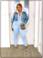 Load image into Gallery viewer, Lizzy Light Denim Jumpsuit - MLH Online
