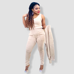 Load image into Gallery viewer, Mia Three Piece Set - M/L (UK 12/14) / Taupe - MLH Online
