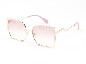 MLH Women Square Fashion Sunglasses - one size / Pink - MLH Online