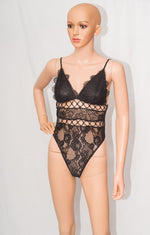 Load image into Gallery viewer, MLH Lace Crochet Sheer Bodysuit - MLH Online
