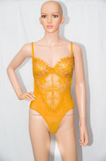 Load image into Gallery viewer, MLH Lace Angel Bodysuit (Mustard) - Mustard / Large - MLH Online
