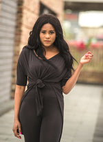 Load image into Gallery viewer, Kianna Two Piece Set With Side Slit - M (UK 12) / Black - MLH Online
