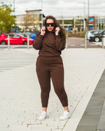 Load image into Gallery viewer, Ciana Hoodie Womens Tracksuits - M (UK 12) / Chocolate - MLH Online
