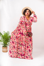 Load image into Gallery viewer, Flowy Floral Maxi Dress For Women - MLH Online
