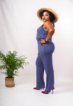 Load image into Gallery viewer, Monna Jumpsuit With Adjustable Strap - S (UK 10) / Blue - MLH Online

