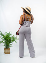 Load image into Gallery viewer, Monna Jumpsuit With Adjustable Strap - S (UK 10) / Grey - MLH Online
