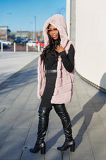 Load image into Gallery viewer, Box Cut Sleeveless Faux Fur Gilet With Hoodie-MLH - MLH Online
