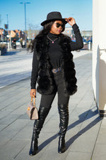 Load image into Gallery viewer, Box Cut Sleeveless Faux Fur Gilet-MLH - MLH Online
