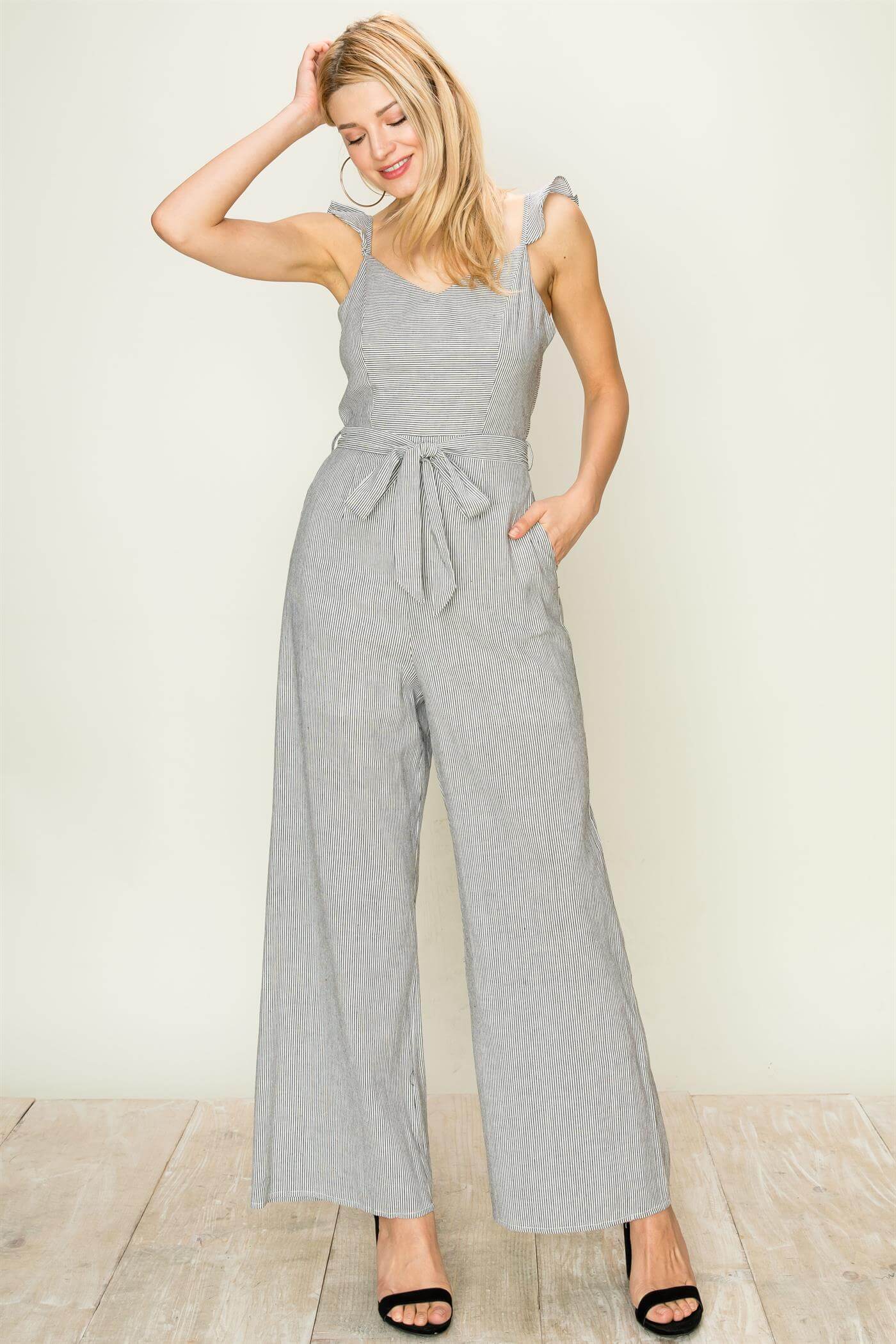 MLH Ruffle Strap Jumpsuit - MLH Online