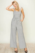 Load image into Gallery viewer, MLH Ruffle Strap Jumpsuit - MLH Online
