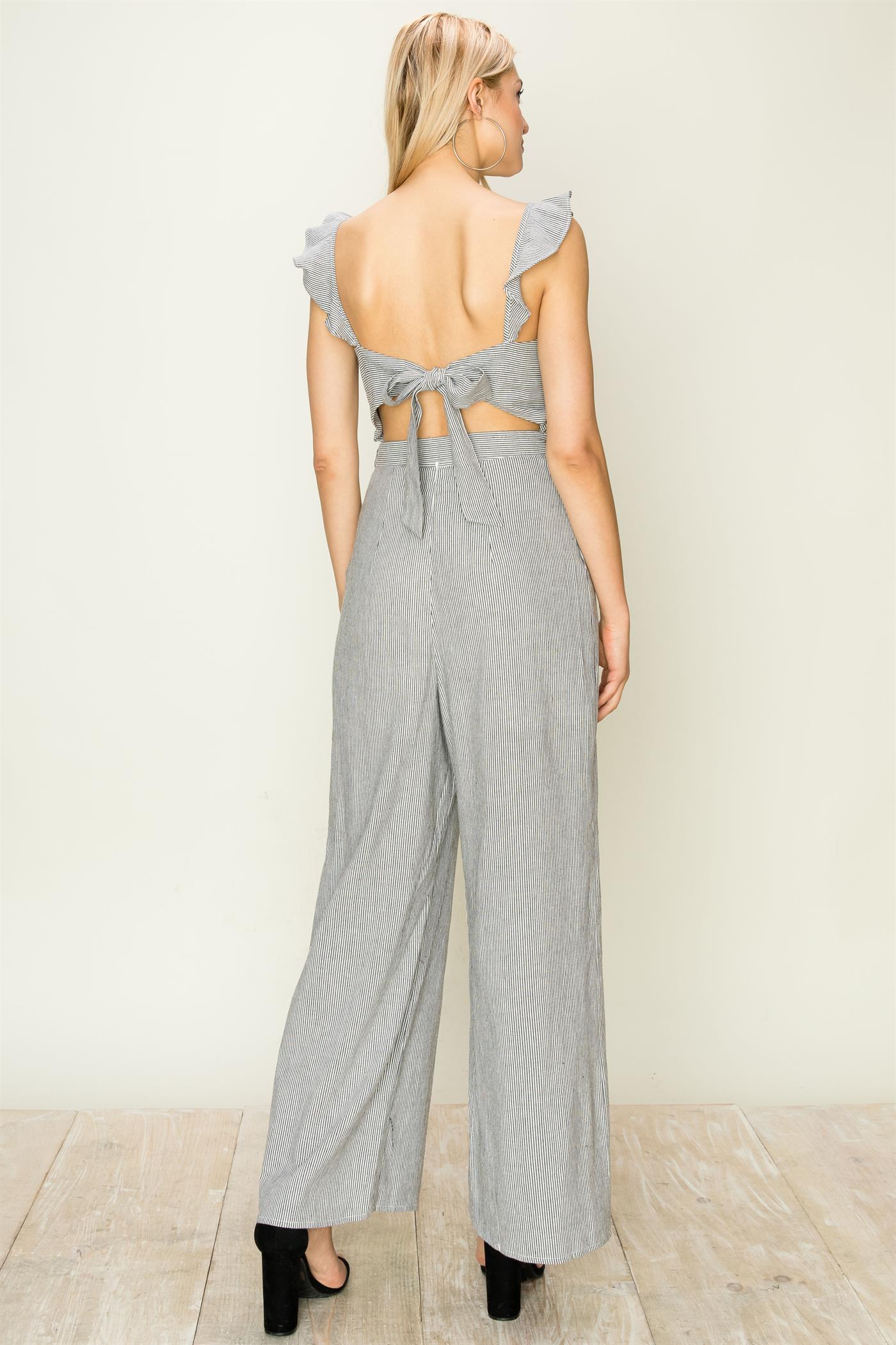 MLH Ruffle Strap Jumpsuit - MLH Online