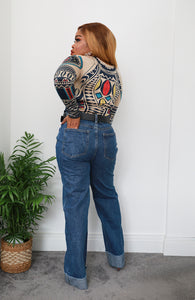 High Rise Wide Leg Jeans - UK 8 - MLH Online