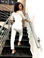 Load image into Gallery viewer, MLH Kiss Me Tonight Jumpsuit - White / Medium - MLH Online
