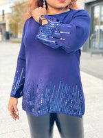 Load image into Gallery viewer, Lolah Sequin details Jumper - MLH Online
