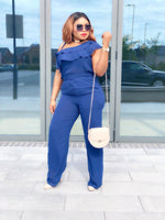 Load image into Gallery viewer, Emma Monostrap Jumpsuit-MLH - S (UK 10) / Navy blue - MLH Online
