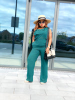 Load image into Gallery viewer, Emma Monostrap Jumpsuit-MLH - L (UK 14) / Green - MLH Online
