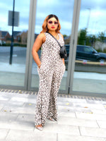 Load image into Gallery viewer, Pamela Leopard Jumpsuit -MLH - Small / Ivory Mocha - MLH Online
