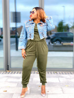 Load image into Gallery viewer, Gina Slouchy Jumpsuit -MLH - XL (UK 16) / Olive Green - MLH Online
