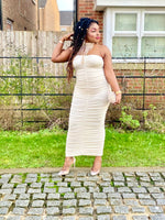 Load image into Gallery viewer, Ruched Bandeau Midi Dress - MLH Online
