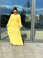 Load image into Gallery viewer, Mia Lacey Maxi Dress In Yellow - MLH Online
