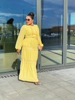 Load image into Gallery viewer, Mia Lacey Maxi Dress In Yellow - Yellow / Small - MLH Online
