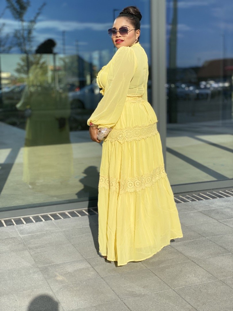 Mia Lacey Maxi Dress In Yellow - Yellow / Medium - MLH Online