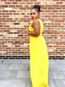 Lorette Maxi Dress in Yellow - MLH Online