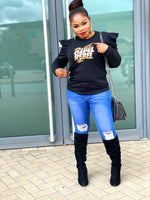 Load image into Gallery viewer, Rebel Puff Sleeve Top - Black / One Size- Up to UK Size 14 - MLH Online
