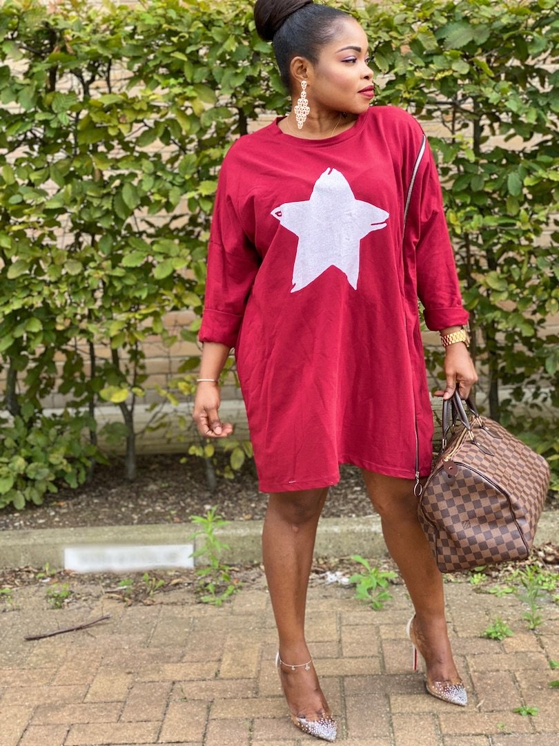 Star Dress With Side Zipper - MLH Online