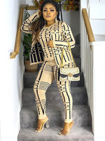 Load image into Gallery viewer, Lanisha Three Piece Set - S (UK 10) / Brown - MLH Online
