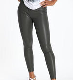 Load image into Gallery viewer, Faux Leather Shiny High Waist Leggings - Black / Extra Large (XL) - MLH Online
