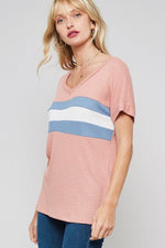 Load image into Gallery viewer, Colour Block Waffle Knit Top - MLH Online
