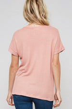 Load image into Gallery viewer, Colour Block Waffle Knit Top - MLH Online
