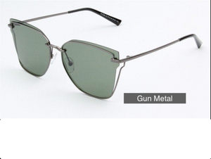 Fashion Cat Eye Polarised Sunglasses For Women - one size / Gun Metal - MLH Online