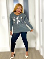 Load image into Gallery viewer, Yes Print Long Sleeve Top-MLH - MLH Online
