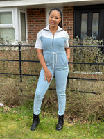 Load image into Gallery viewer, Lizzy Light Denim Jumpsuit
